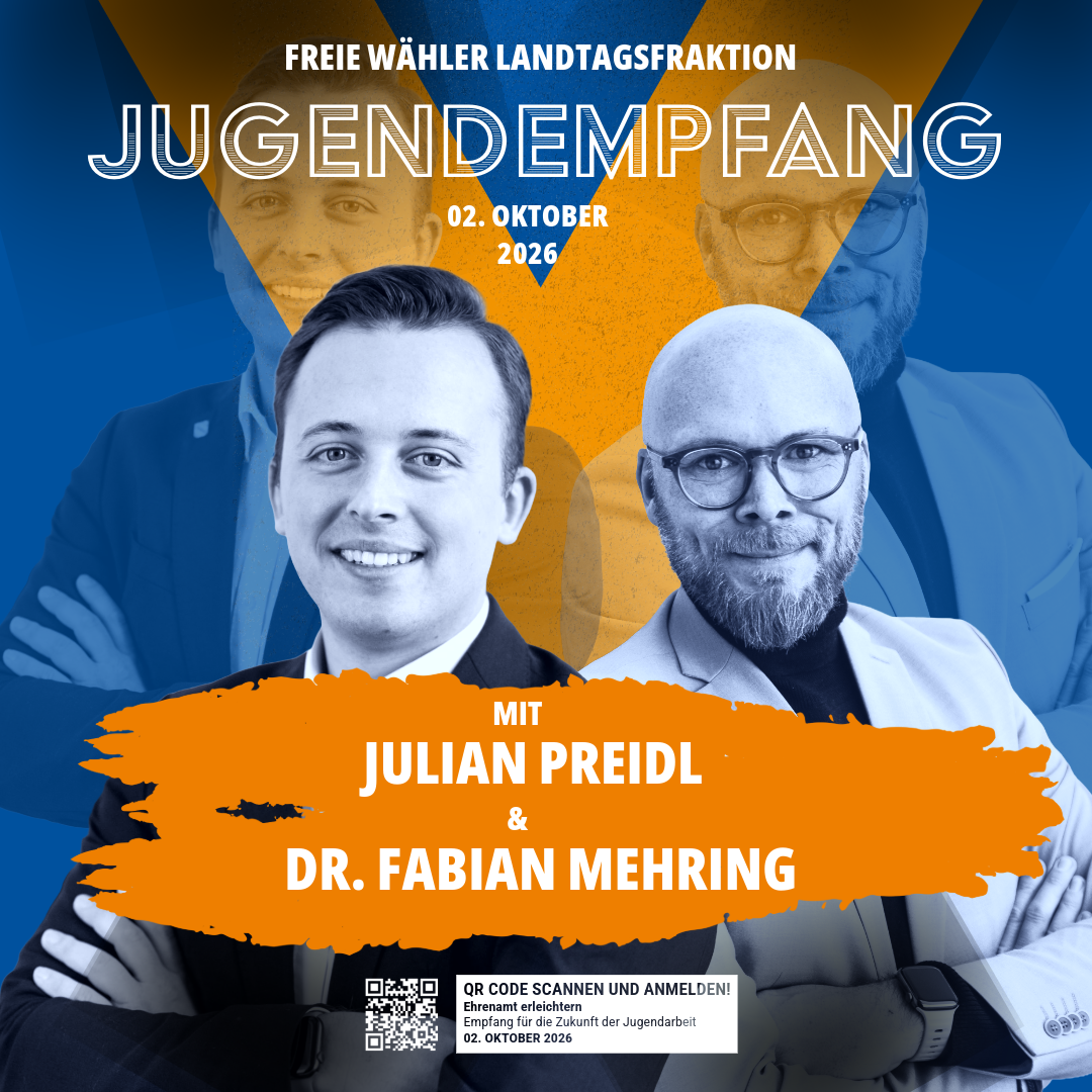 Haben ein offenes Ohr für die Anliegen der jungen Generation: MdL Preidl und Digitalminister Dr. Fabian Mehring (rechts).